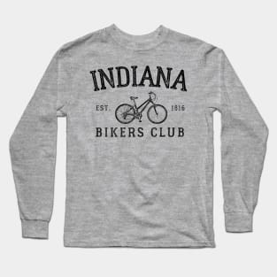 Indiana Bikers Club- Bicycle Long Sleeve T-Shirt